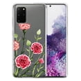 thumbnail image 1 of FINCIBO Soft TPU Clear Case Slim Protective Cover for Samsung Galaxy S20+ Plus 6.7" 2020, Carnations Flowers, 1 of 4