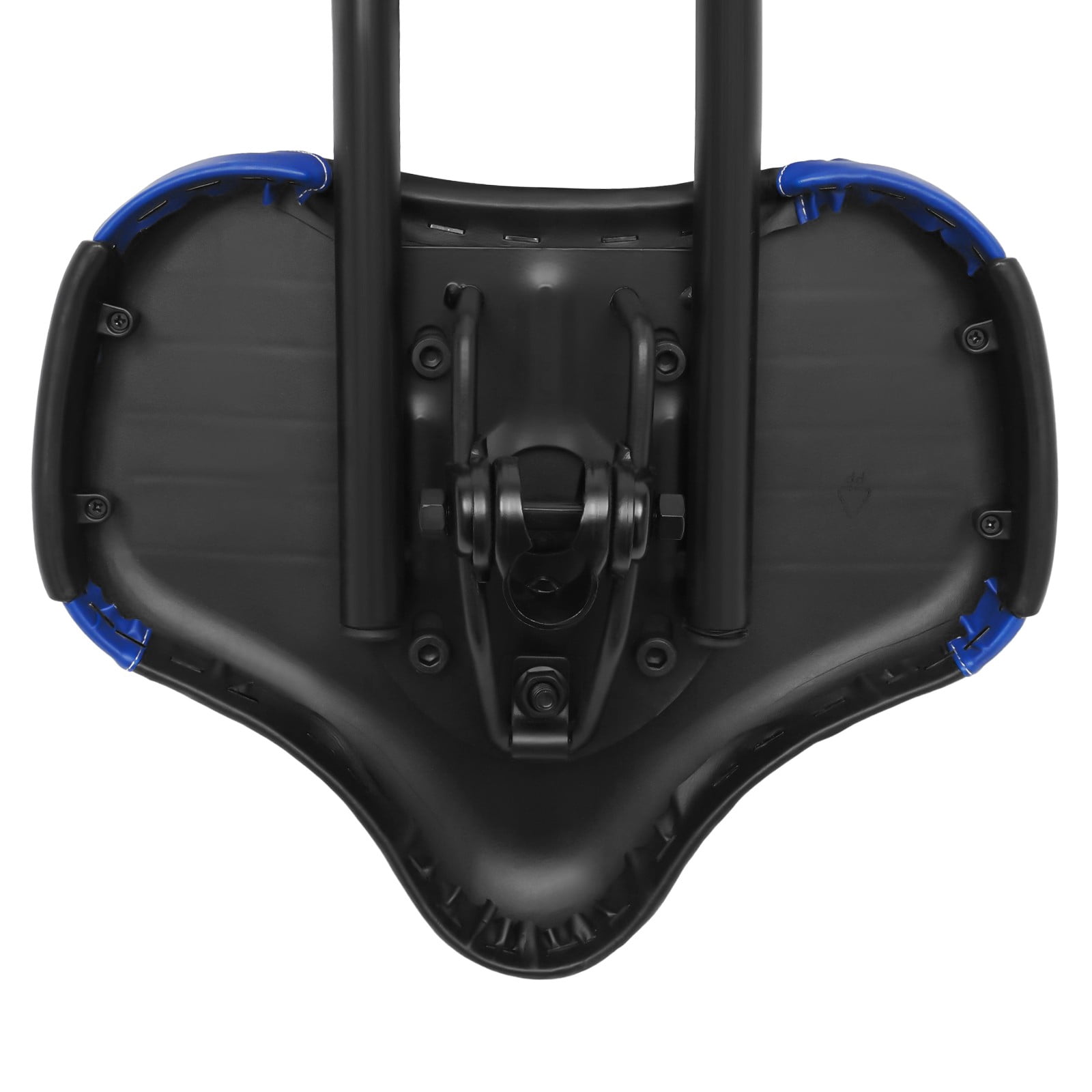 ToppiJoy Electric Universal Bicycle Oversized Tricycle Seat Comfort Electric Bicycle Saddle Soft Seat Pad with PU Leather Back Rest(Black, Blue)