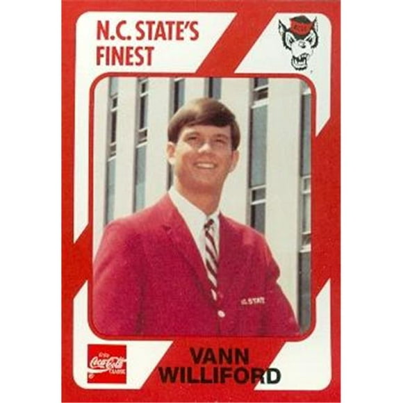 Carte de Basketball Vann Williford (N.c. North Carolina State) 1989 Collection Collégiale No.81