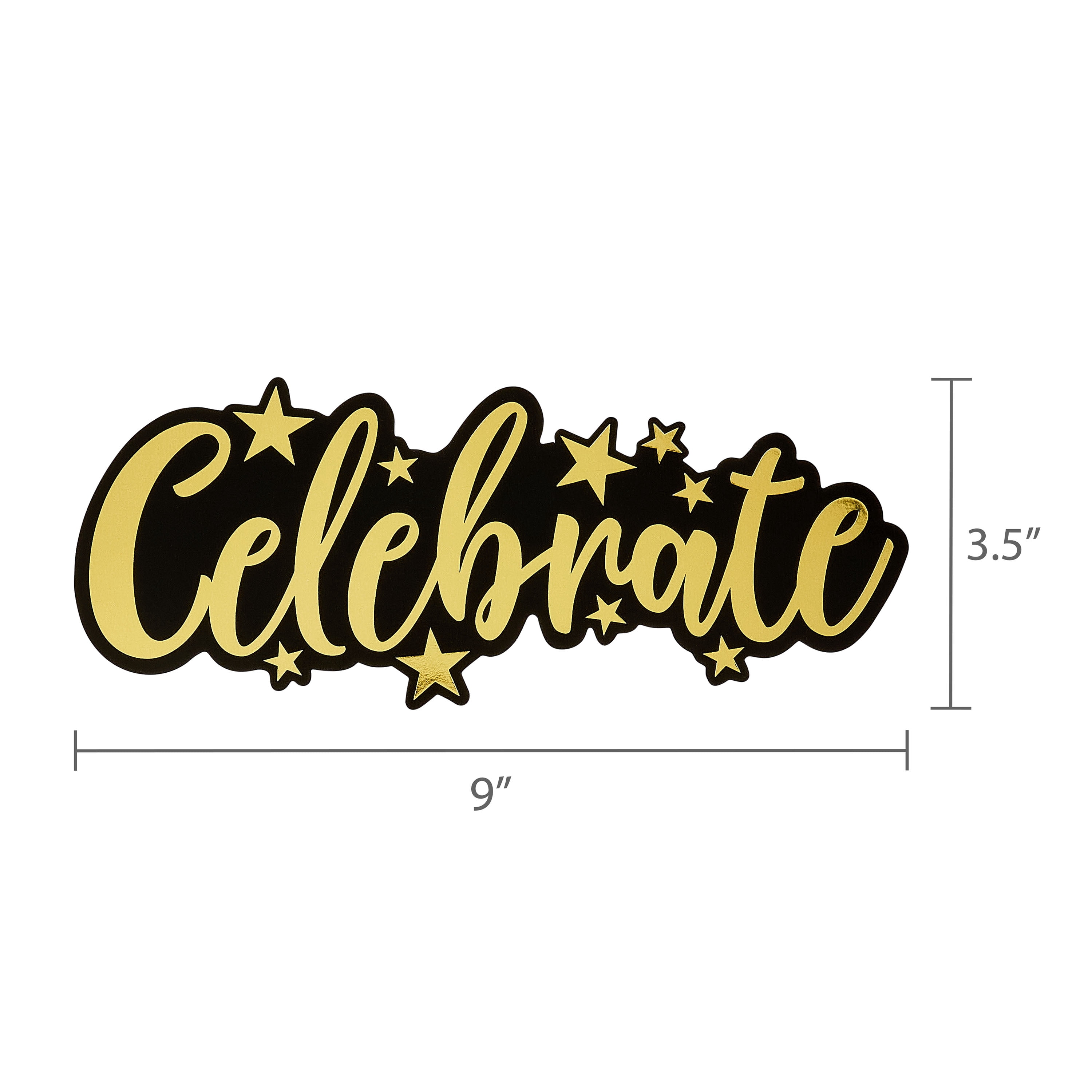 Black/Gold Paper Fan and Foil Fringe Kit, 5 Pieces, by Way To Celebrate