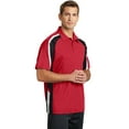 thumbnail image 4 of ST654 Sport-Tek Tricolor Micropique Sport-Wick Polo Men's Knit Shirt, 4 of 6