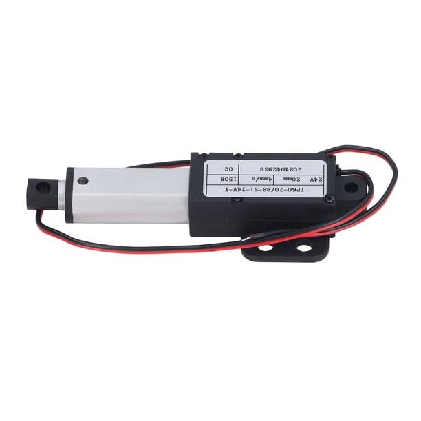 Actuador De Movimiento Lineal, Mini Actuador Lineal 150N Empuje 20 Mm Amplia Aplicación Fuente De Alimentación De 24 V CC Protector De Sobrecarga IPX4 Impermeable Para