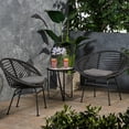 thumbnail image 7 of Handcrafted Polyethylene Rattan / Any Outdoor Setting / Comfortable Basket Chair Pair, 7 of 7