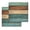 Teal, variant on Teal Turquoise Wooden Kitchen Dish Towels for Drying Dishes Set of 2, Rustic Retro Farmhouse Western Country Waffle Weave Microfiber Hand Tea Bathroom Towels Quick Dry & Absorbent Towel 12x12