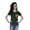 Dark Green, variant on Moomaya Womens Round Neck T-shirt Short Sleeve Sequin Patch Pocket Tee Top - A6