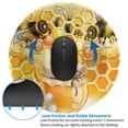thumbnail image 4 of Disketp Honey Bee Small Mouse Pad 7.9x7.9 Inches,Washable Round Mousepad For Office Laptop Computer,Non-Slip Rubber Base Mouse Pads For Wireless Mouse, 4 of 9
