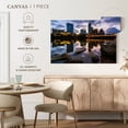 thumbnail image 5 of Elephant Stock Austin City Reflection Wall Art - Horizontal Canvas Wall Art - Living Room Wall Decor - City Canvas - Yellow And Blue Decor - 30" x 20", 5 of 8