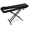 thumbnail image 1 of 88 Key Keyboard Dust Cover - Stretchable Fabric Protector for Digital Piano & Electronic Keyboards (Black) - Universal Fit with Storage Bag, 1 of 5