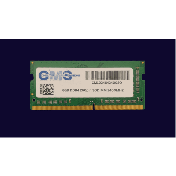 CMS 8GB (1X8GB) DDR4 19200 2400MHZ Non ECC SODIMM Memory Ram Upgrade Compatible with HP/Compaq® EliteBook 840r G4, 850 G3, 850 G4, 850 G5, 850 G6, x360 830 G6 - C106