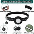 thumbnail image 6 of WAAYEE 5 Pack Reflective Breakaway Cat Collars with Bell, AirTag Compatible Holder, Adjustable Multi-Color Kitten Collar(Airtag not included), 6 of 7