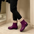 thumbnail image 5 of OKBOP Waterproof and Warm rain boots for women waterproof Pull-On Waterproof Ankle-High Winter Flat Heel, 5 of 5