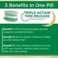 thumbnail image 4 of Nature’s Bounty Sleep3 Sleep Aid with Melatonin, Relaxation and Stress Relief Tri-Layered Tablets, 10 Mg, 28 Ct, 4 of 10