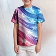 thumbnail image 2 of NOLDARES Toddler Little Boys Clothes Short Sleeve Crewneck T-Shirts Top Tee Size for 2-6 Years(Sky Blue,12-13 Years), 2 of 4