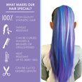 thumbnail image 5 of My Hair Popz Colorful Clip-in Hair Extensions for Kids - Rainbow Unicorn Hair Accessories for Girls, 5 of 6