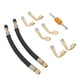 thumbnail image 2 of Adaptador de válvula de neumático de extensión flexible con extensión de vástago de válvula de neumático de 45 grados, 90 grados y 135 grados para coche, camión, autocaravana, remolque, RV, 2 of 14