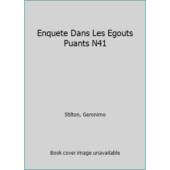 Pre-Owned Enquete Dans Les Egouts Puants N41 (Paperback) 2226183361 9782226183361