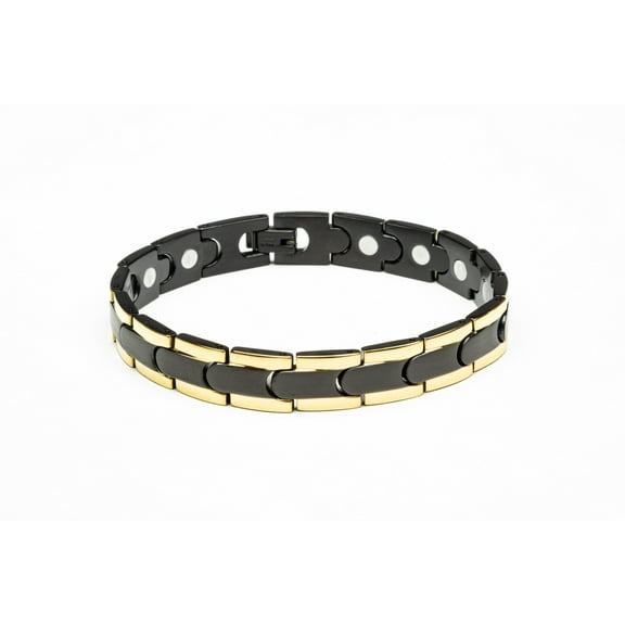 MagneHealth Magnetic Black and Gold Bracelet