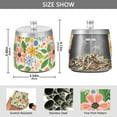 thumbnail image 2 of Yayeee Ashtray with Lid for Cigarette Smokeless Stainless Steel Home Ash Holder, Retro Pink Floral, 2 of 7
