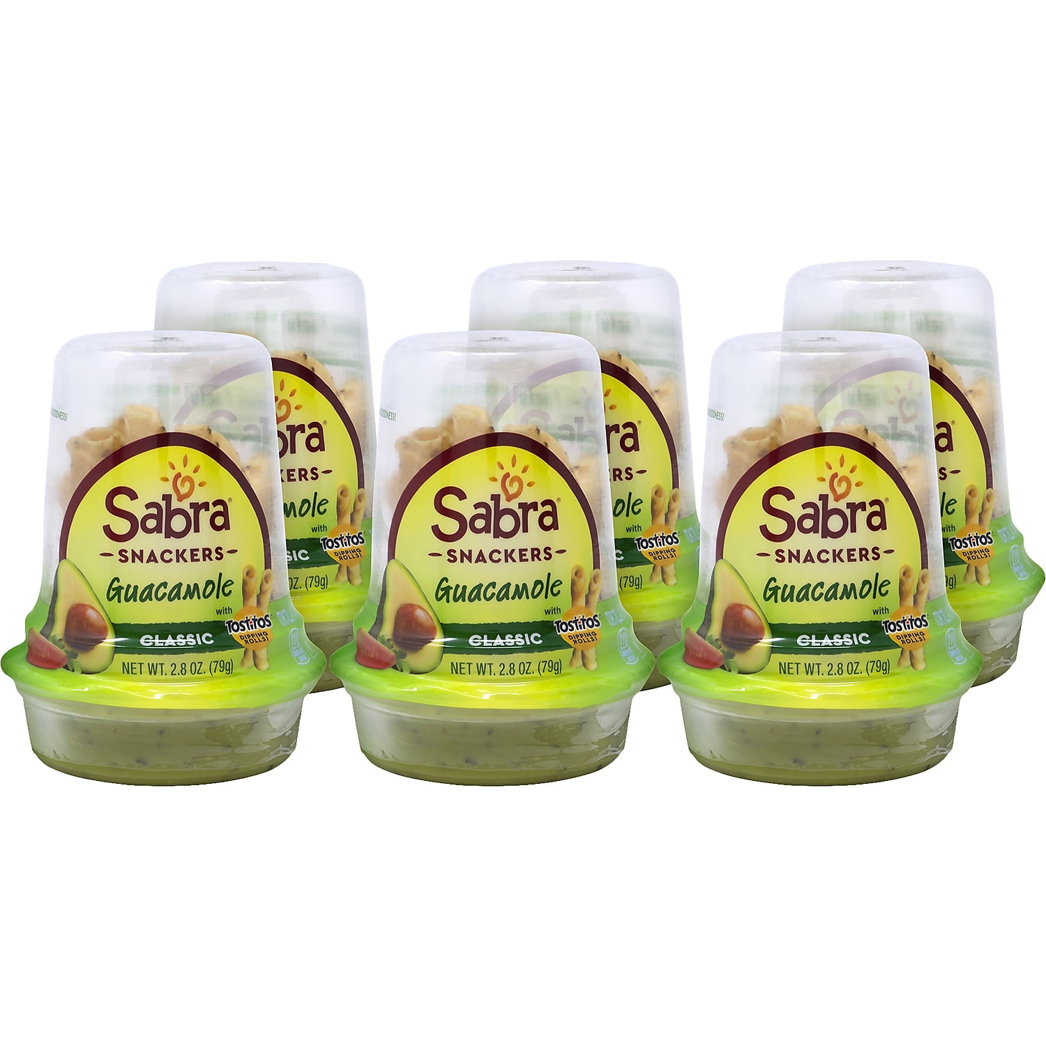 Sabra Grab & Go Guacamole Snackers with Tostitos Dipping Rolls Snack