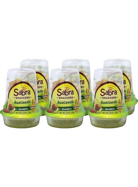 Sabra Grab & Go Guacamole Snackers with Tostitos Dipping Rolls Snack Kit 2.8 oz. 6/Pack (301682)