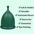 thumbnail image 3 of SHORDY Menstrual Cup (Green), Single Pack (Large) with Box, 3 of 10