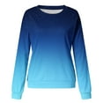 thumbnail image 4 of 2023 Chandail en Molleton Oversize pour Femmes Mode Femme Manches Longues Col Rond Blouse Imprimée Automne Pull Décontracté Tops Coupe Ample Tops pour Femmes, 4 of 5