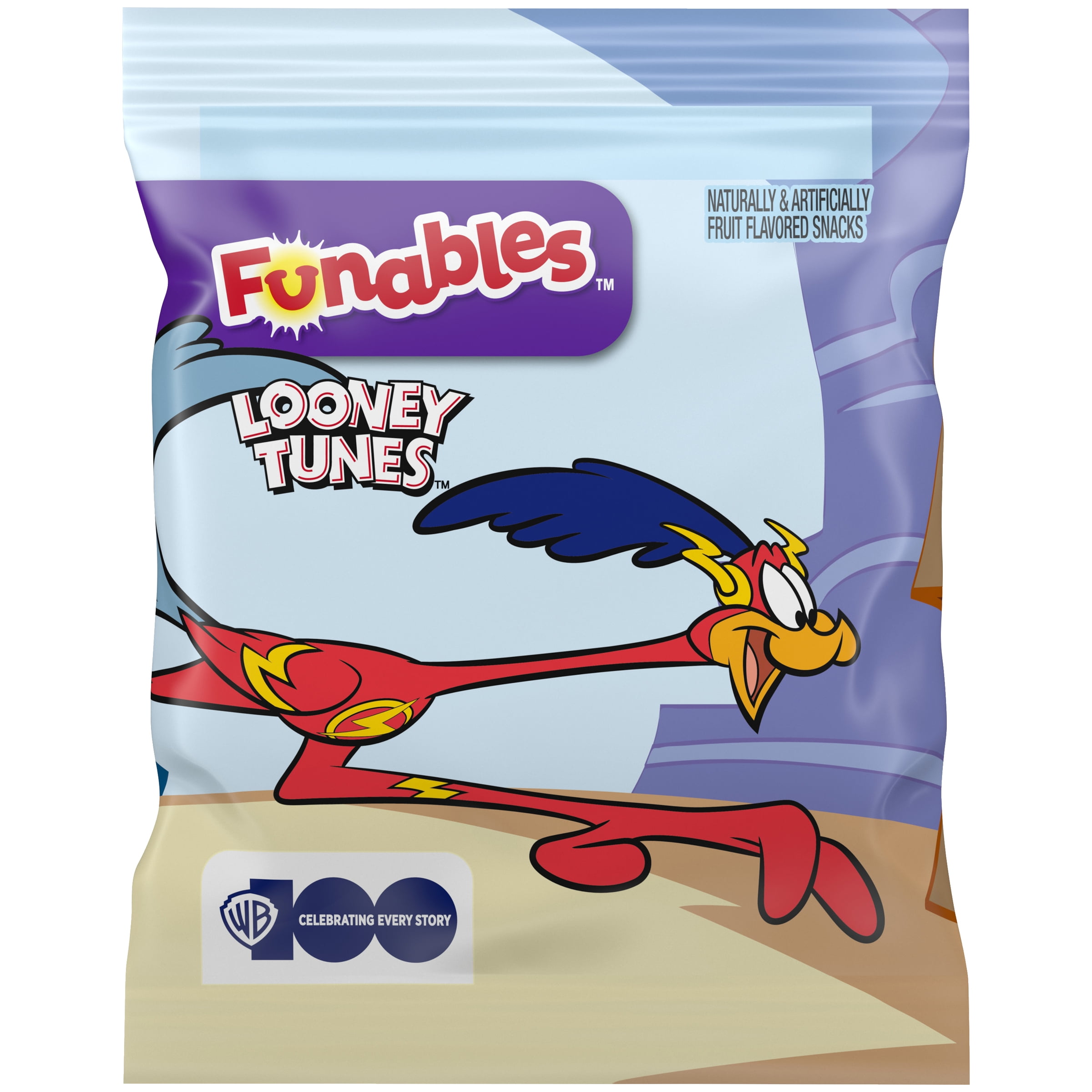 Funables Fruit Flavored Snacks, Looney Tunes, 0.8 oz, 22