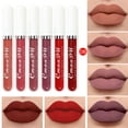 thumbnail image 4 of Xihbxyly Set de Labiales Mate, Brillo Labial Antiadherente de Larga Duración, Selección de Colores Vibrantes, Fórmula a Prueba de Besos, Ideal para Ocasiones Especiales, Uso Diario y Estilo Único, pa, 4 of 4
