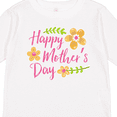 thumbnail image 4 of Inktastic Happy Mothers Day with Flowers Boys or Girls Long Sleeve Toddler T-Shirt, 4 of 5
