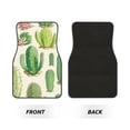 thumbnail image 2 of Naloa Cactus And Succulent Car Foot Mat Set of 4 Pieces - Universal Floor Liner Neoprene Full Set Floor Mats for Cars Trucks SUV, 2 of 7
