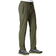 thumbnail image 1 of Pantalones TBMPOY para hombre, viajes, senderismo, ligeros, cortavientos, color verde M, 1 of 7