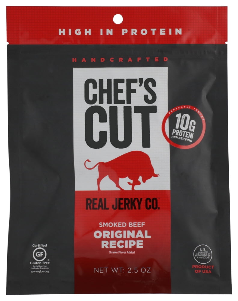 CHEF'S CUT REAL JERKY CO. ORIGINAL RECIPE STEAK JERKY, 2.5 OZ