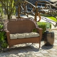 thumbnail image 3 of ARDEN Outdoor Wicker Settee Cushion 41.5 x 18, Tan Leala, 3 of 11
