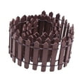thumbnail image 2 of simhoa Miniature Enchanted Garden Fence Set, Wooden Picket Fencing for Outdoor Fairy Gardens, DIY Plant Pot Decor, Espresso, 4 Pieces 4 Pcs, 2 of 10