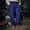 Blue, variant on Mens Medieval Pirate Pants Loose Fit Renaissance Viking Colonial 100% Cotton Costume Ankle Length Trousers Size 3XL Blue