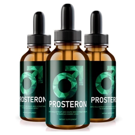 (3 Pack) Prosteron Drops, All-Natural Prostate Health Supplement, Premium Vitamin to Regain Control Achieve Overall Wellness, Official Prosteron Liquid Formula Reviews (90 Servings)