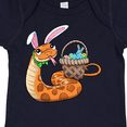 thumbnail image 4 of Inktastic Easter Cute Snake with Basket and Bunny Ears Boys or Girls Baby Bodysuit, 4 of 5