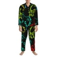 thumbnail image 4 of Kll Play Game Start Sleepwear Mens Flannel Pajamas,Long Cotton Pj Set, 4 of 9