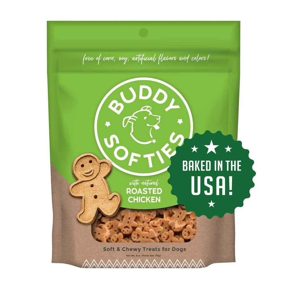 Buddy Biscuits Whole Grain Soft & Chewy Dog Treats with Roasted Chicken
