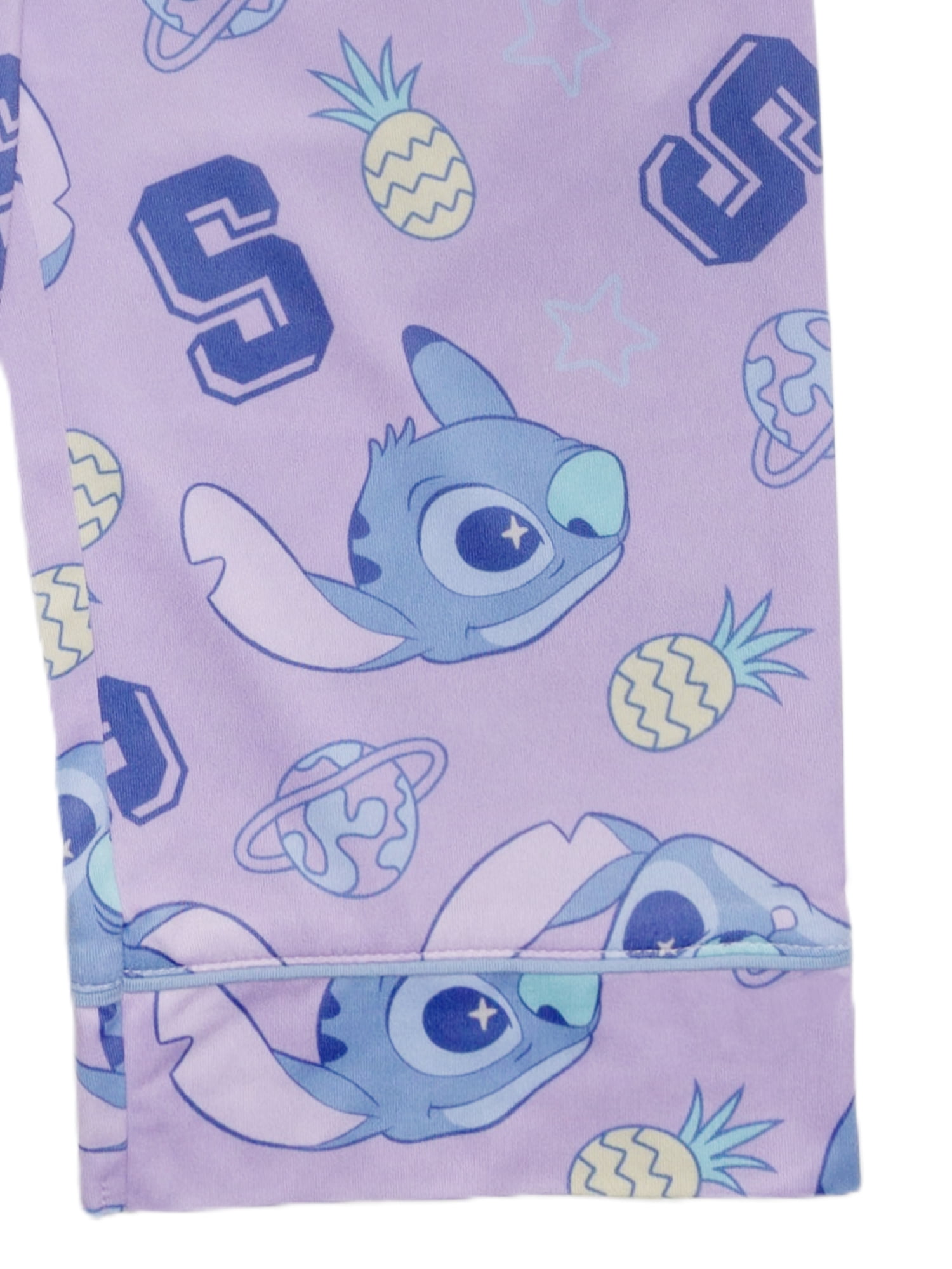 Lilo & Stitch Girls Button Front Top and Pants Pajama Set, 2-Piece, Sizes 4-12
