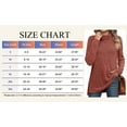 thumbnail image 5 of SHIBEVER Women Fall Tops Long Sleeve Turtleneck Comfort Soft Sweaters Side Split Fashion Loose Tunic Winter Clothes, 5 of 10