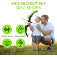 thumbnail image 2 of Juego de arco y flecha para niños, juego de tiro con arco con luz LED, 10 flechas con ventosa, diana y carcaj, juguetes para interior y exterior, regalos de cumpleaños y Navidad para niños., 2 of 4