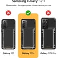 thumbnail image 6 of VRS Design Phone Case for Galaxy S21 Plus (2021), [Damda Glide Pro] Premium Sturdy Semi Auto Wallet [4 Cards] Phone Case with Card Holder (Black), 6 of 8