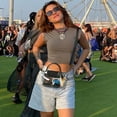 thumbnail image 2 of Bolsa transparente con diseño de bandolera pequeña aprobada por BOSTANTEN Stadium, color negro, 2 of 6