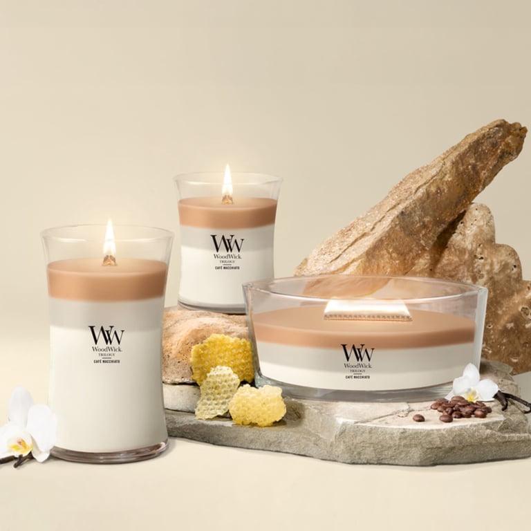 Woodwick Medium Hourglass Trilogy Café Macchiato Candle photo 8