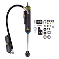 Rear Driver or Passenger Side Monotube Non-Adjustable Shock Absorber for Toyota FJ Cruiser 2007-2014 Black and Chrome Aluminum