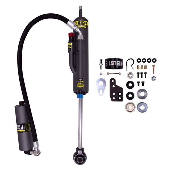 Rear Driver or Passenger Side Monotube Non-Adjustable Shock Absorber for Toyota FJ Cruiser 2007-2014 Black and Chrome Aluminum