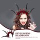 thumbnail image 2 of FELTECHELECTR Diadema con cuernos de diablo para Halloween, disfraz de festival, diadema para cosplay, 2 of 4
