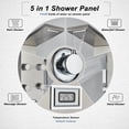 thumbnail image 3 of Zamery Shower Panel Tower System,Shower Column with Temperature Display,Rainfall Waterfall Shower Head Shower,6 Adjustable Body Jets,Handheld Shower,Wall Mount Brushed Nickel, 3 of 10