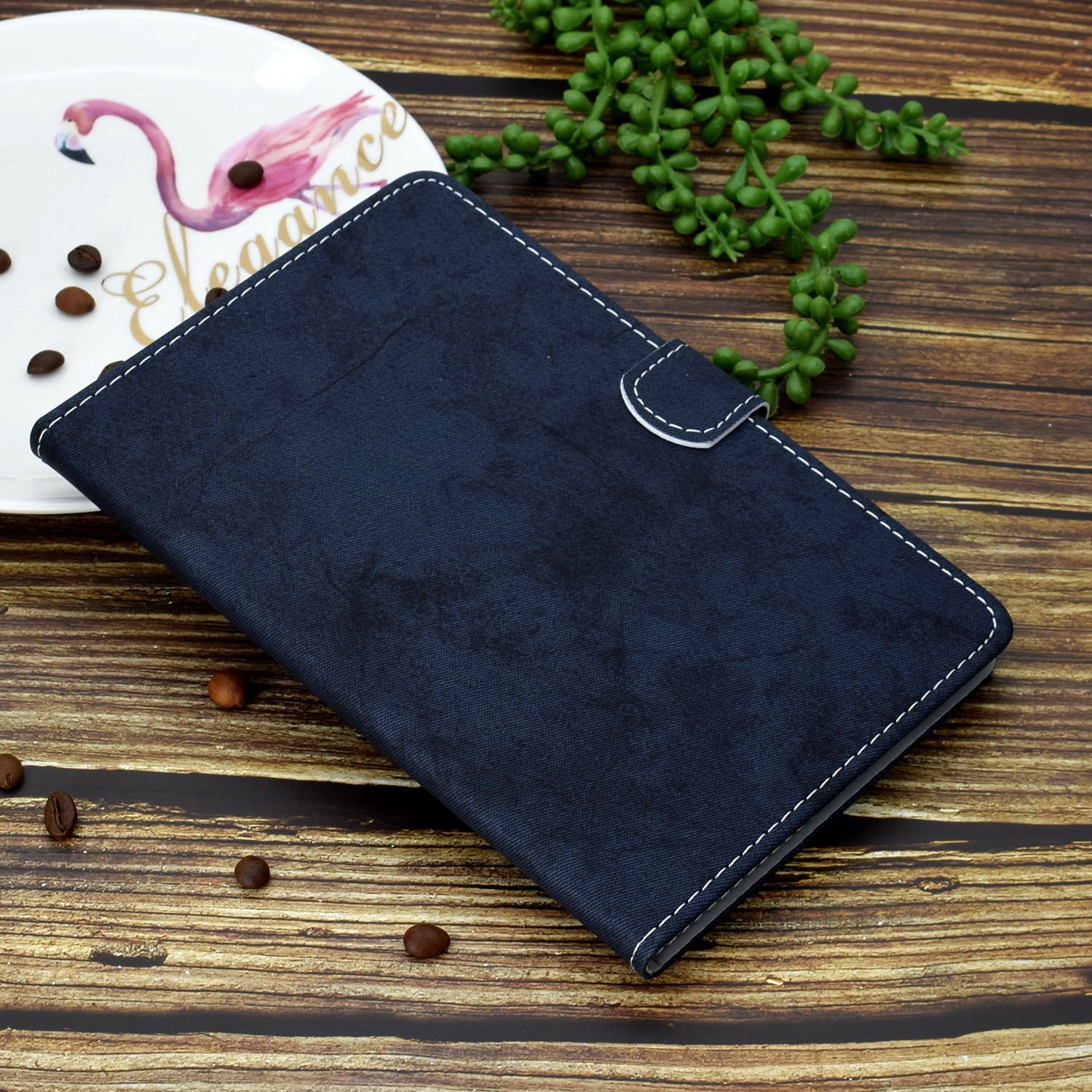 Dteck for New iPad 10th Generation Case 10.9 Inch 2022, Premium Leather Business Folio Stand Cover with Built-in Apple Pencil Holder - Auto Wake/Sleep and Multiple Viewing Angles, Darkblue